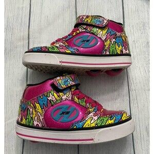 Pink Splat Heelys X2 Girl Skate Shoes, Size Youth 1
